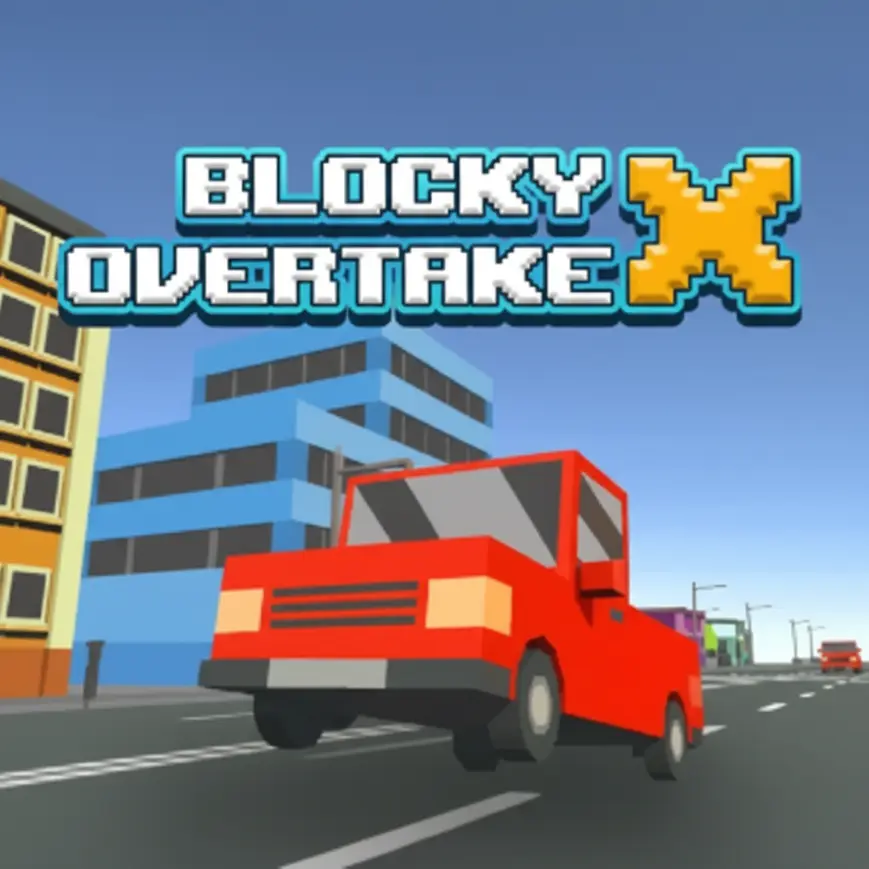 Blocky Overtake X gameplay